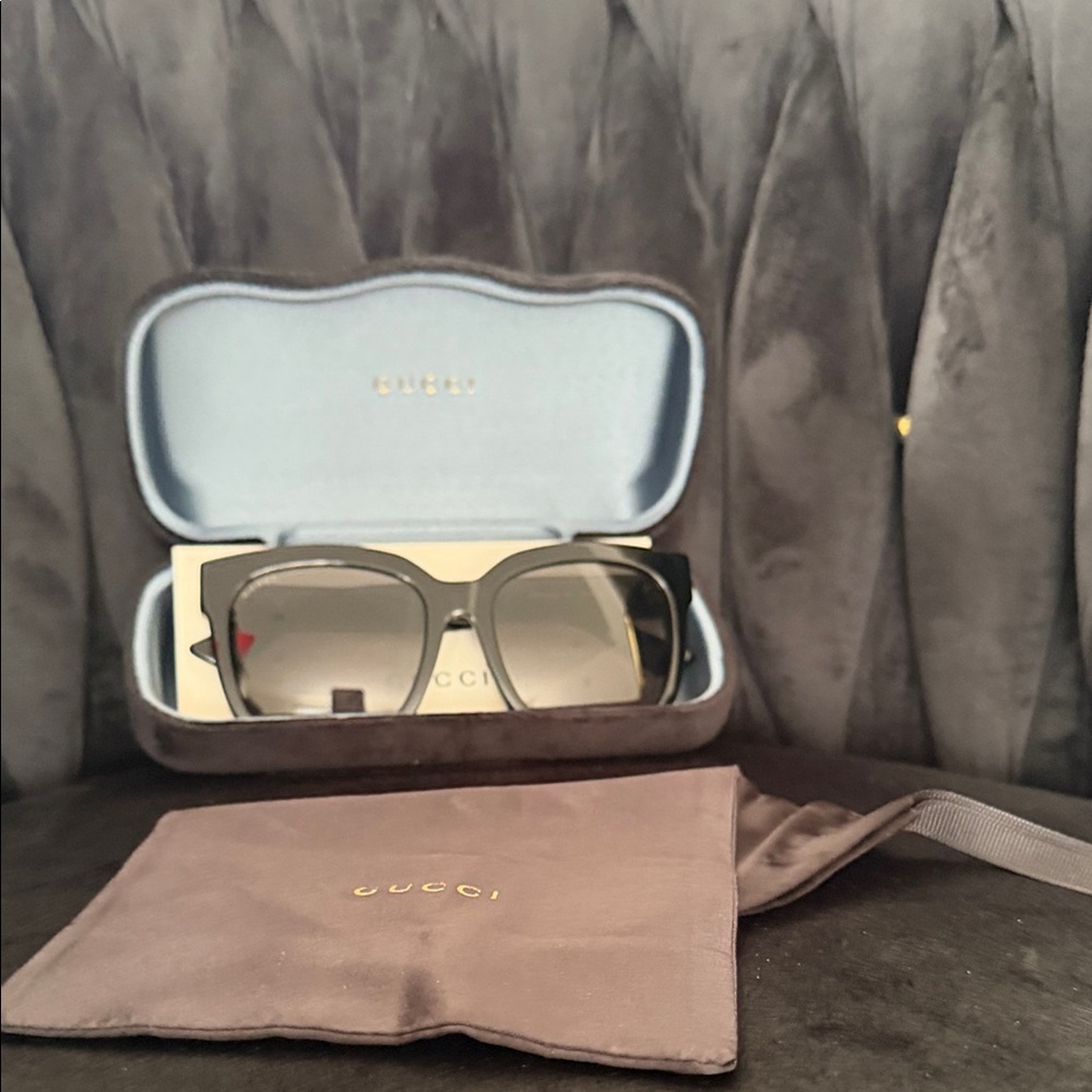Gucci Black Sunglasses with Case
